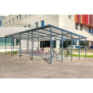 Abri vélos Medium XL - Modulable de 2,50 m à 6,25 m et plus - Parois personnalisables_1