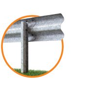 N2-W7 2 ondes - glissière de sécurité Marcegaglia Buildtech - Hauteur hors sol 750±30 mm - Classe N2 accotement_1