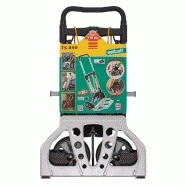 Diable pliable WOLFCRAFT - charge 100 kg - poignée escamotable et bavette pliable_1