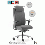 Fauteuil de direction en tissu Bost - Sokoa - Gris, Oui_1