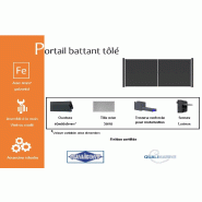 Portail battant tôlé - 9000 / 2250_1