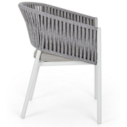 Chaise avec accoudoir Florencia blanc WG20 57 x 60 x 80 cm - par 4_1