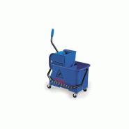 Chariot de lavage spider 2x8l avec roues+presse a plat bleu (0707930/bc)_1