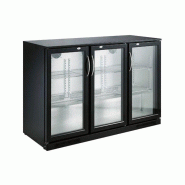 Arrière bar réfrigérée noir 3 portes l1335 7455.1310 COMBISTEEL_1