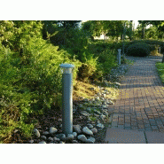 Borne lumineuse LED d'éclairage public - aluminium - 10 à 30 W - hauteur 1 à 2,3 m - IP65 IK08_2