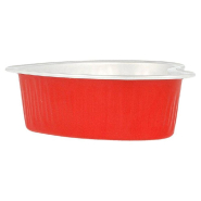 Contenant aluminium rouge 100ml 8,8x8,8x3cm - par 100_1