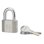 Cadenas à clé OCTO 50mm - Anse acier cémenté nickelé - 3 clés réversibles - Réf. 00190053 - Thirard_1
