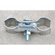 Collier galvanisé pour assemblage de 2 poteaux - fixation pour clôture - Combes - tube Ø40 - poids 0.4 kg_1