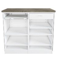 Comptoir Minimaliste D finition béton et gris anthracite L116xP58xH100cm_1