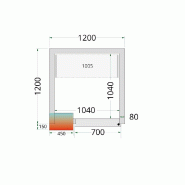 Kit de Rayonnage pour Chambres Froides Tefcold CRPF1212 et CRPF1215_1