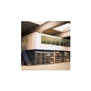 Mezzanine industrielle Redirack - portées de 6 mètres - plates-formes modulables avec escaliers et balustrades_1