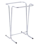 Support sac poubelle - Tube Ø20mm - Fixe et sur roulettes - Coloris gris, bleu, vert, jaune, rouge - Pour sacs 110L - Garantie 3 ans_1