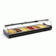 Vitrine chauffante SELF-SERVICE - Bain Marie - 6 bacs GN 1/3 - 1190 mm | Sayl Barcelona_1