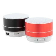 Enceinte Bluetooth - Boîtier aluminium - Appel mains libres - Radio FM - Lecteur micro SD - Pile rechargeable - Couleur noire_1