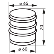 Bloc-porte SERRUPRO - 1,07 kg, acier chromé - Réf. 00931003_1
