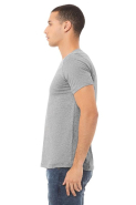T-shirt homme col rond Heather - Réf: BE3001CVC - Bella + Canvas - 52% coton peigné Ring-Spun / 48% polyester - Look moderne et coupe ajustée_1