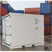 Container frigorifique 10 pieds HIGH CUBE - isolé, repeint blanc, occasion révisée avec garantie pièces 3 mois - 10HC REEFER_1