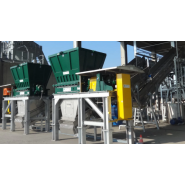 Déchiqueteur industriel mono arbre - pré-trituration des déchets contaminés - fiable et durable_1