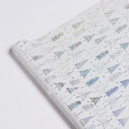 Papier cadeau sapins holographiques L 0,70x25m_1