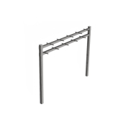 Station Ninja 1 en acier inoxydable - Référence SNIN1 - Norme NF EN 16630 : 2015 - Barreaux à 1m90 et 2m20_1