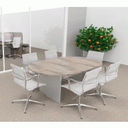 Table de réunion ovale Kate - Mobel Linea - 200, Chêne grisé_1