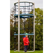 Tour à corde pour aire de jeux - Conforme EN1176 - Référence BT16042 - Construction en acier inoxydable et plastique HDPE haute qualité_1
