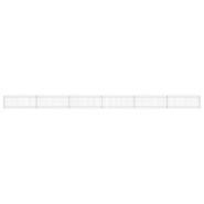 Vidaxl mur en gabion avec couvercles acier galvanisé 900x30x50 cm 147816_1