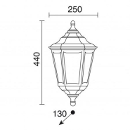 Luminaire extérieur mural Classique saillie clic-clac 6 - IP44 - E27 - 42W max - Noir - DOPO_1
