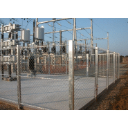 Clôture grillagée EDF type D - Hauteur 2.00m - Poteaux IPN et grillage ondulé_1