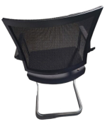 Chaise visiteur Ciello - Klöber d'occasion - cadre en acier inoxydable, assise ergonomique, design moderne_1