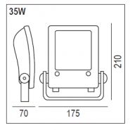 Cod.28203 - Éclairages des grands espaces - La Relco SARL - Lampe 50000 heures - LED Samsung - IP66 - 4000K - 4514 lm_1