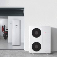 Ensemble Pompe à chaleur Air / Eau Genia Air 10 kW Monophasé chauffage et ECS 190L + régulation MiPro Sense radio - Saunier Duval - SAUAIR10ECSM_1