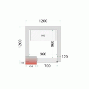 Kit de Rayonnage pour Chambres Froides Négatives Tefcold CRNF1212 et CRNF1215_1