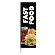 Voile publicitaire en tissu - Fast Food / Snack_1