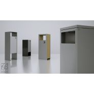 03.062.Sn - Poubelle publique Mimesis - Zano - 72L - Acier inox ou noir - Design contemporain_1