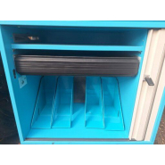 Armoire de rangement Moby Steelcase d'occasion - métal, serrure intégrée, design moderne_1