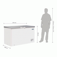 Congélateur coffre inox polar série g 385l_1