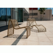 Mobilier urbain en métal au design moderne Elinium 59cm