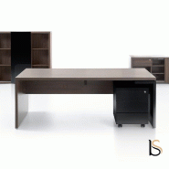 Bureau de direction Mito - MDD - 200, Blanc, Sycomore clair_0