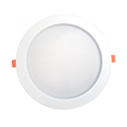 Downlight LED encastrable - 30W - 120° - Aluminium blanc - Réf DODS30W3K_1