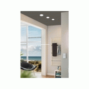 Kit 1 spot à encastrer orientable Saliceto LED intégrée - 4000K - rond blanc - aluminium - EGLO_1