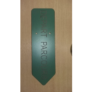 Panneaux de signalisation Départ et Arrivée - Vert et Jaune - Stratifié 10mm - Réf. PDA, PDAG_1