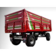 Remorque robuste pour transport d'ensilage et de grain