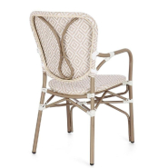 Chaise avec accoudoir Cadeira beige 55 x 62 x 93 cm - par 8_1