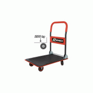 Chariot de transport pliable 4 roues 200kg -  ribimex_1