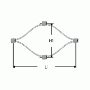 Filet en acier inoxydable 316 conçu pour garde-corps