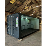 Garage à vélo robuste, durable et prête à l'emploi - container 20pieds_1
