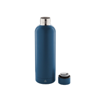 Gourde isotherme à double paroi - acier inoxydable recyclé - 500 ml - bleu foncé_1