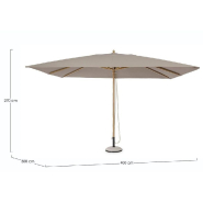 Parasol Eclipse taupe/naturel 3 x 4 x 2,7 m_1
