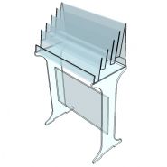 Pgt-ptm - meuble présentoir - form x.L. - hauteur du piétement du présentoir : 73 cm_1